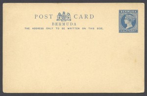 1885 Halfpenny Inland Postal Card