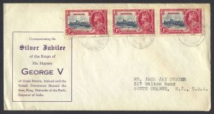 1935 King George V Silver Jubilee 3x1d FDC