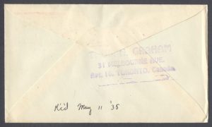 1935 King George V Silver Jubilee reverse FDC