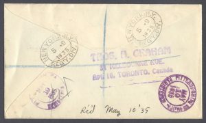 1935 King George V Silver Jubilee reverse FDC