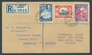 1936 KGV Pictorial Issue FDC