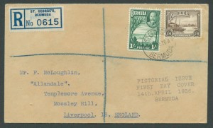 1936 KGV Pictorial Issue FDC
