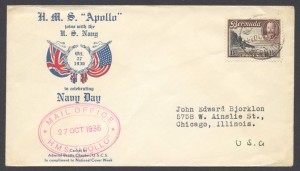 1936 Navy Day HMS Apollo join the US Navy
