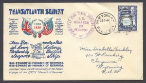 1936 5th Anniversary of the Maiden Voyage of QTEV Monarch of Bermuda CC