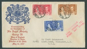 1937 George VI Coronation FDC