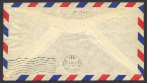 1937 Cavalier Bermuda to New York reverse First Flight