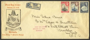1938 King George VI Pictorials FDC