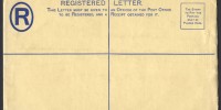 1938 Registered Envelopes KGVI 1938 C6a Registered Envelope PS