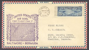 1939 First Flight FAM17 Baltimore Bermuda FF
