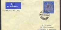 1939 Pan Am First Transatlantic Airmail Northern Route 1939 First Transatlantic Airmail Northern Route 2/- keyplate FF