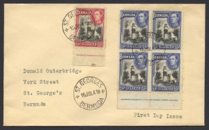 1941 King George VI 3d Pictorial FDC