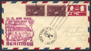 1947 FAM33 Colonial Airlines New York to Bermuda FF