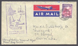 1947 Colonial Airlines Inaugural Flight Washington DC FF