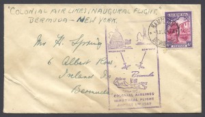 1947 Colonial Airlines Inaugural Flight New York FF