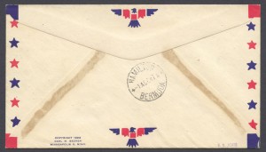 1947 FAM33 Colonial Airlines New York to Bermuda reverse FF