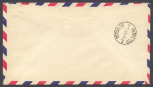 1947 FAM33 Colonial Airlines New York to Bermuda reverse FF