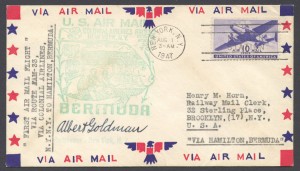 1947 FAM33 Colonial Airlines New York to Bermuda FF