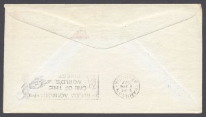 1947 FAM33 Colonial Airlines Washington to Bermuda reverse FF