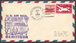 1947 FAM 33 Washington DC to Bermuda FF