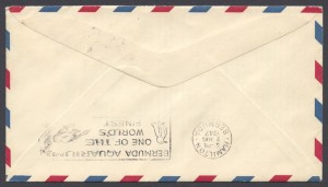 1947 FAM 33 Washington DC to Bermuda reverse FF
