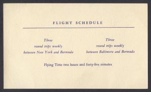BOAC First Speedbird Constellation Flight Bermuda to New York liner
