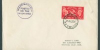 Ocean Monarch Paquetbot Bermuda 1952 Ocean Monarch GB KGVI Paquebot Cover