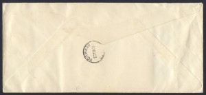 1953 Queen Elizabeth II Definitives reverse FDC