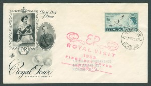 1953 Royal Visit Art Craft FDC