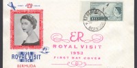 1953 Bermuda Royal Visit November 1953 Royal Visit Three Arrows FDC