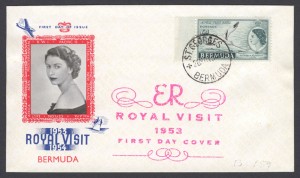 1953 Royal Visit Three Arrows FDC