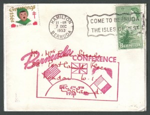 1953 Bermuda Conference Cachet Commemorative Cover