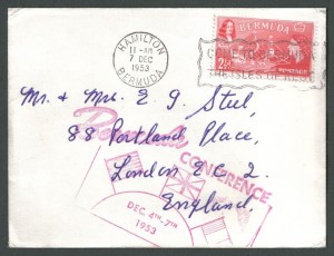 1953 Bermuda Conference Cachet Commemorative Cover