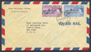 1953 Bermuda Conference overprints FDC