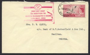 1955 8d White-tailed Tropicbird Phaeton flavirostris FDC