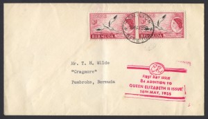 1955 8d White-tailed Tropicbird Phaeton flavirostris FDC