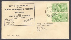 1957 20th Anniversary Passenger Flights CC