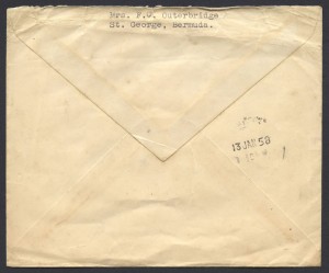 1958 9d definitive Air Mail reverse FDC