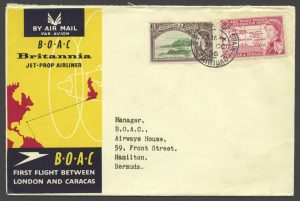 1958 BOAC First Flight London to Caracas FF