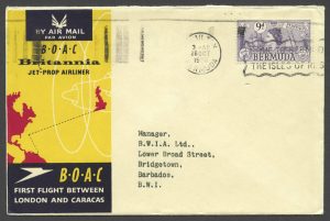 1958 BOAC First Flight London to Caracas FF