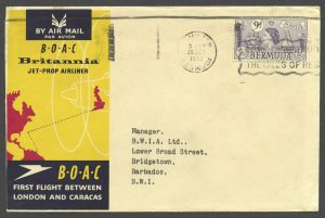 1958 BOAC First Flight London to Caracas FF