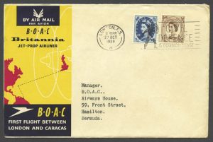 1958 BOAC First Flight London to Caracas FF