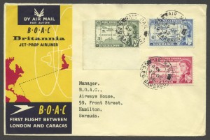 1958 BOAC First Flight London to Caracas FF