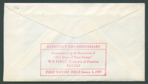 1959 Bermuda 350th Anniversary rev FDC