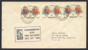 1959 350th Anniversary of Bermuda 3d FDC