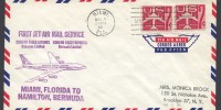 1962 First Jet Air Mail Service Miami, Florida to Hamilton, Bermuda 1962 First Jet Air Mail Service Miami to Bermuda FF