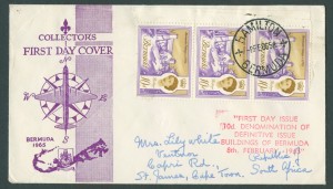1965 Buidlings of Bermuda 10d FDC