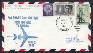 1965 First BOAC Super VC10 Flight New York to Bermuda FF