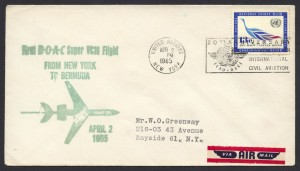 1965 First BOAC Super VC10 Flight UN New York to Bermuda FF