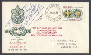 1965 Fifty Years of Scouting 2/- FDC Signed by Designer