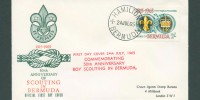1965 50th Anniversary of Scouting in Bermuda 1965 Fifty Years of Scouting 2/- FDC
